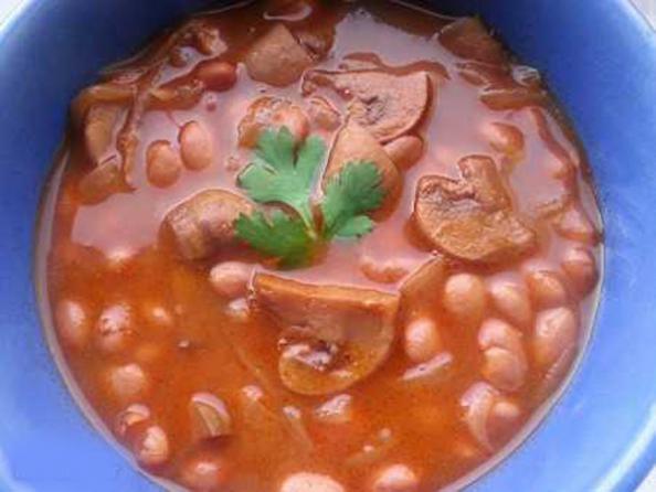 فروشگاه کنسرو لوبیا چیتی با قارچ تبرک